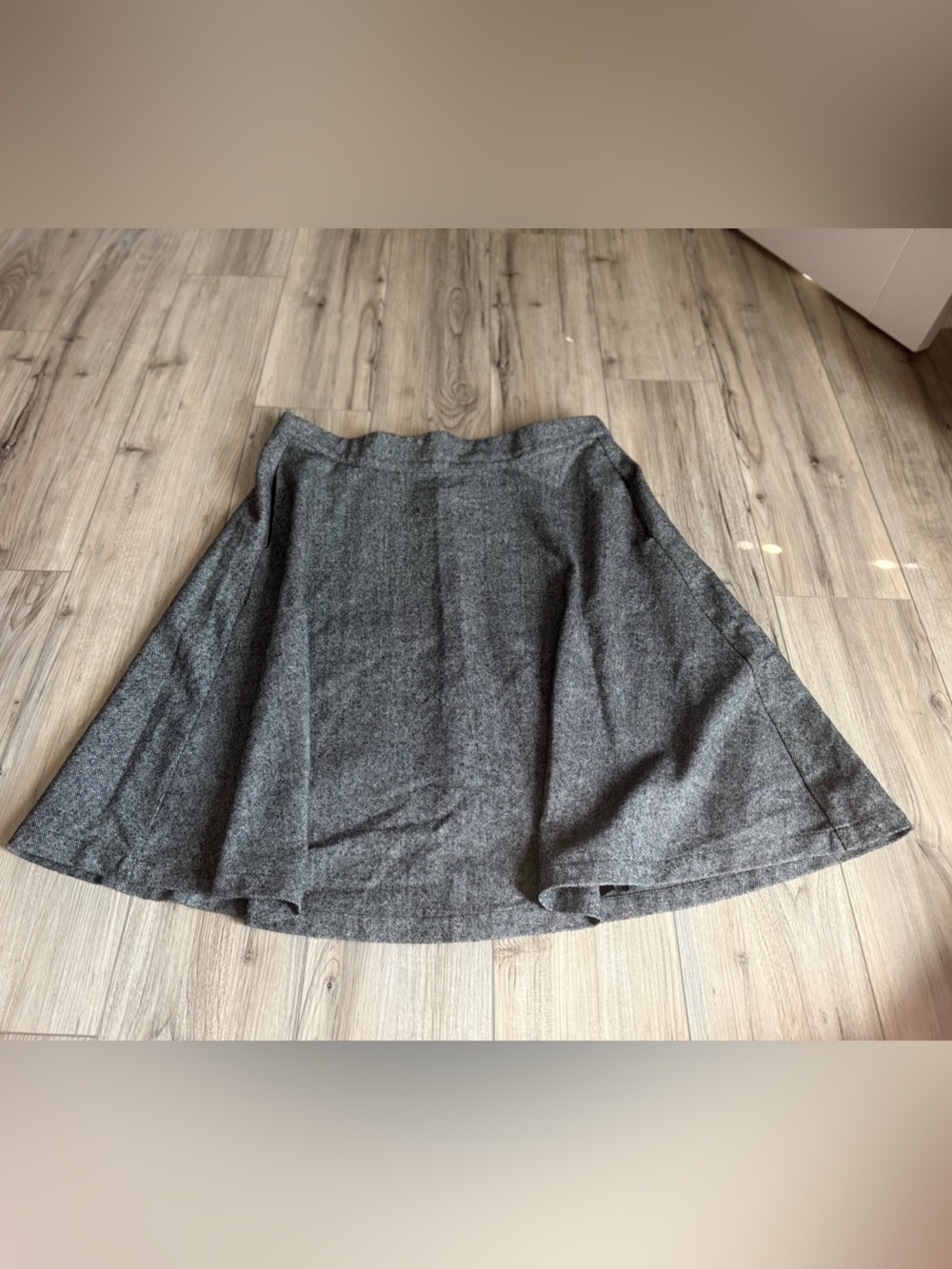 ModCloth Classic Grey A-Line Circle Midi Skirt Size 1X